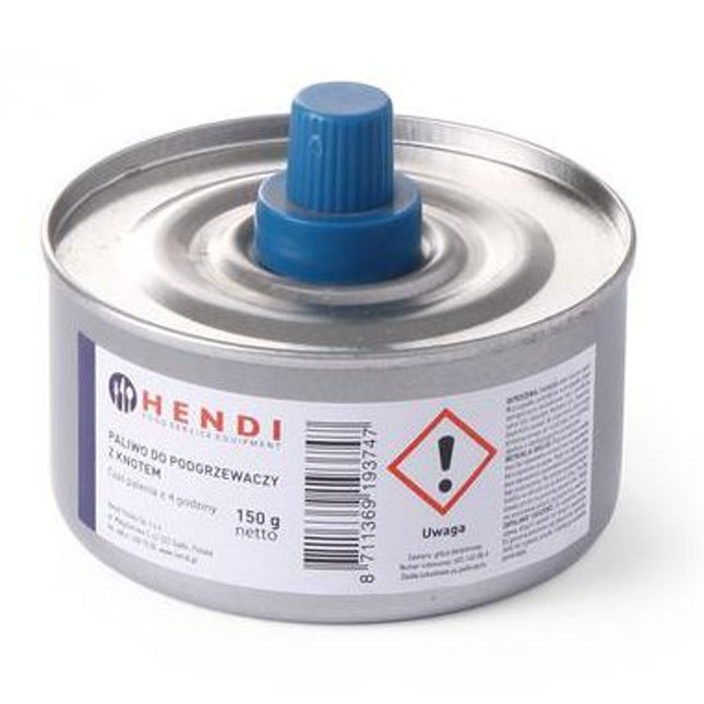 Fuel Paste for Food Heater can with wick 145ml set 24pcs. - Hendi 193693