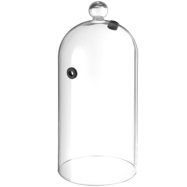 Hendi Long-sighted glass dome for smoking food on a plate with hole in the middle 130 mm