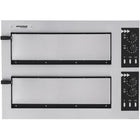 Prismafood 2-chamber pizza oven for 2 pizzas. 45 cm BASIC 2/50 VETRO 6000 W