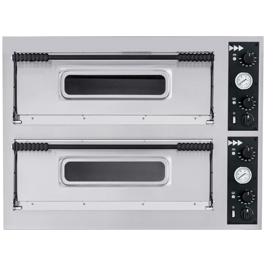 Prismafood 2-chamber pizza oven Basic XL 44 8 pizzas 400 V 12000 W