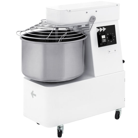 Prismafood Spiral mixer with fixed bowl 2 speeds 128 kg/h 48 l 400 V 2200 W