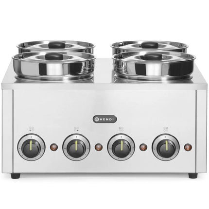 Hendi Bain marie electric heater for dishes, sauces, soups Thermosystem 4 800 W 4 x 4 l – image 2