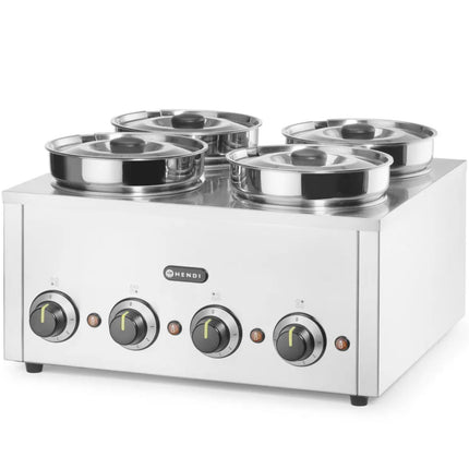 Hendi Bain marie electric heater for dishes, sauces, soups Thermosystem 4 800 W 4 x 4 l
