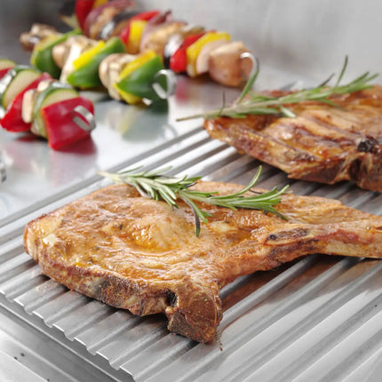 Grilled grill board Profi Line smooth-ribbled for continuous operation 2400W - Hendi 203156