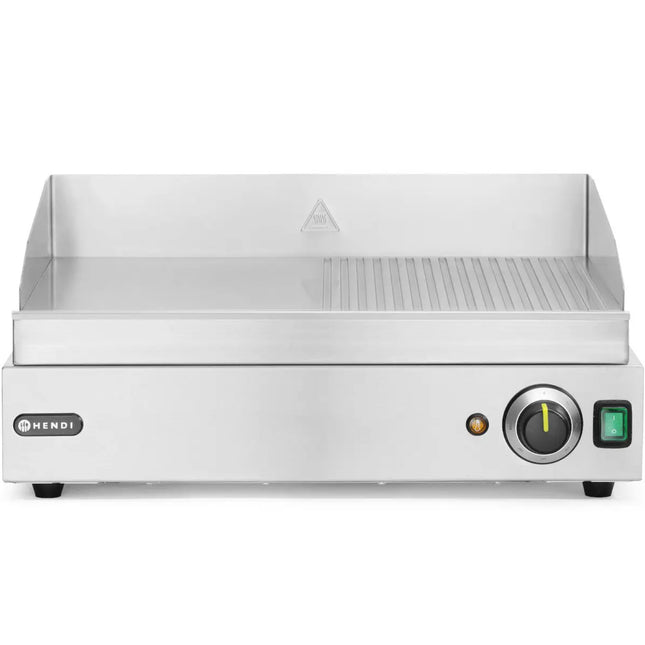Grilled grill board Profi Line smooth-ribbled for continuous operation 2400W - Hendi 203156