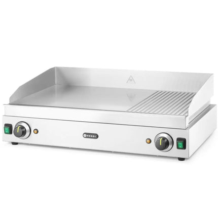 BBQ plate Profi Line smooth-ribbled double for continuous operation 3500W - Hendi 203163