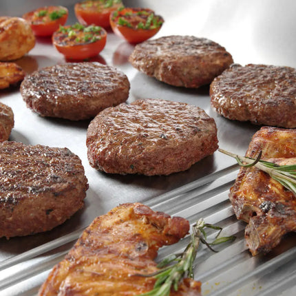 BBQ plate Profi Line smooth-ribbled double for continuous operation 3500W - Hendi 203163