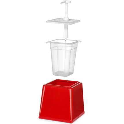 Hendi Dispenser for ketchup sauces with 2.5 l pump red – image 5