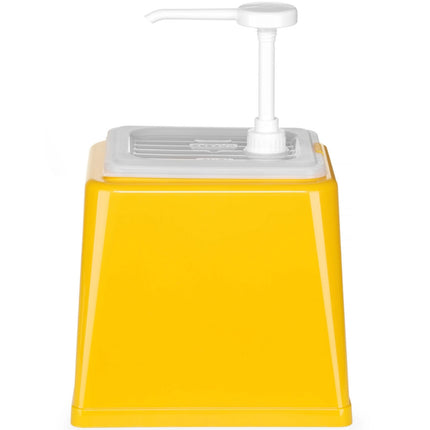 Hendi Dispenser for mustard sauces with a 2.5 l pump yellow – image 2