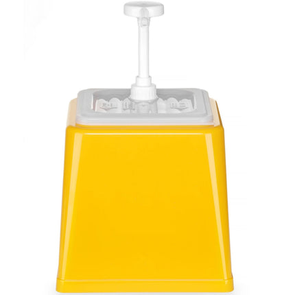Hendi Dispenser for mustard sauces with a 2.5 l pump yellow – image 3