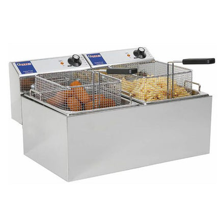 Mastercook gastronomy fryer 7kW 230V 2 x 8L - Hendi 207307
