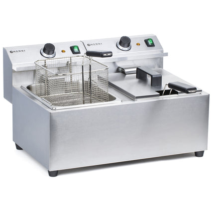 Mastercook gastronomy fryer 7kW 230V 2 x 8L - Hendi 207307