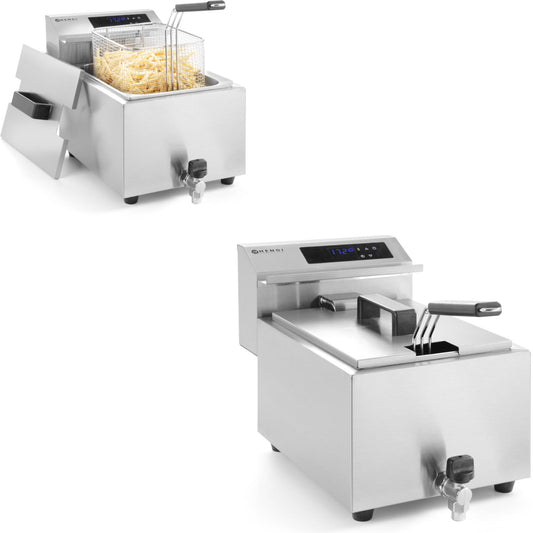 Hendi Fryer with Mastercook digital panel with tap 8L 3500W
