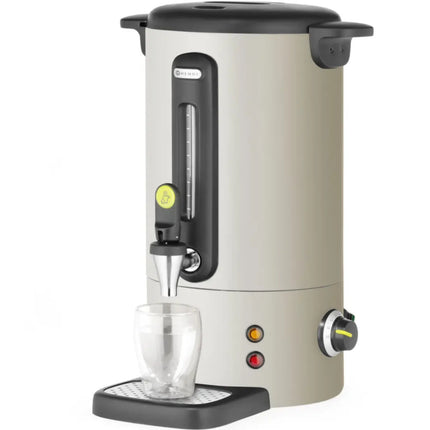 Hendi Mulled wine water boiler with tap and drip tray UNIQ 9 l 950 W - light gray – image 3