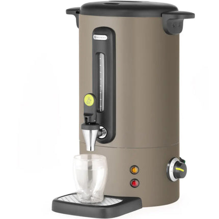 Hendi Mulled wine water boiler with tap and drip tray UNIQ 9 l 950 W - taupe – image 3