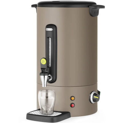 Hendi Mulled wine water boiler with tap and drip tray UNIQ 16 l 1650 W - taupe – image 3
