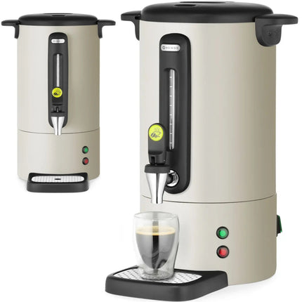 Hendi UNIQ coffee maker with drainer tap 7 l 1050 W - light gray