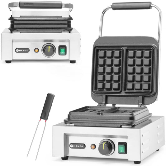 Hendi Waffle iron professional large grille 2 Brussels waffles 2200W