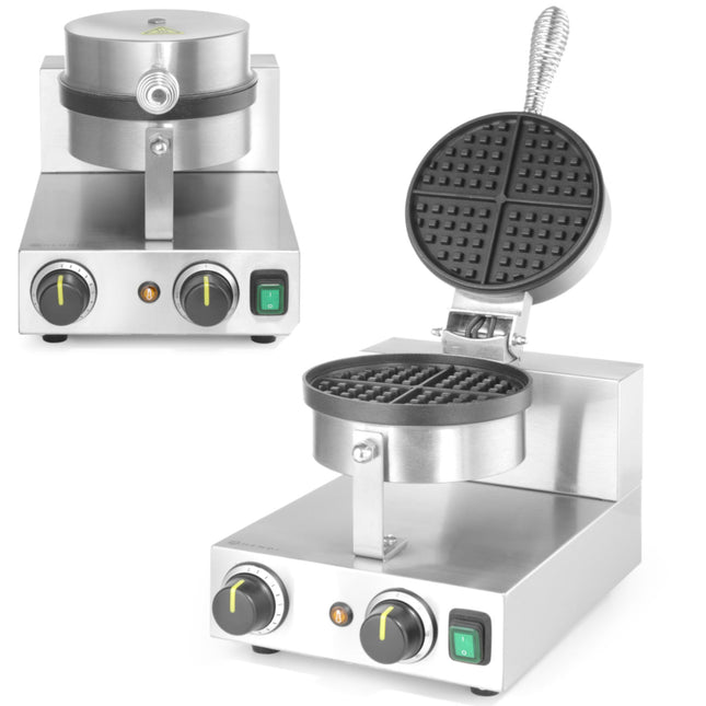 Hendi Waffle iron round single for Belgian waffles TEFLON wed. 190 mm