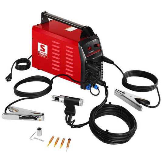 Capacitor welding machine for screw nails metal pegs M3 - M8 S-STUD1600 Juli Stamos Germany