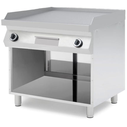 Hendi Barbecue gas plate freestanding smooth 2 heating zones Kitchen Line 800 x 700 mm 10 kW