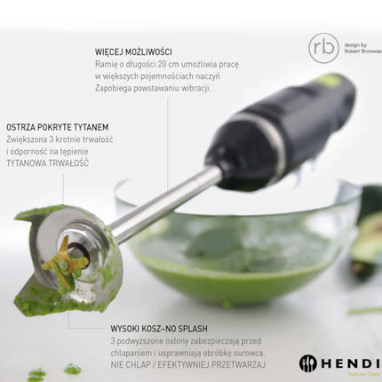 Powerful hand blender with speed adjustment 250W Hendi 222157 – image 11