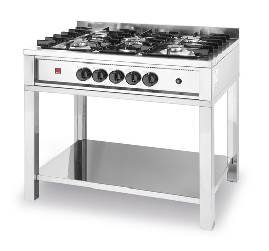 Hendi Gas Kitchen 5 burners based on open