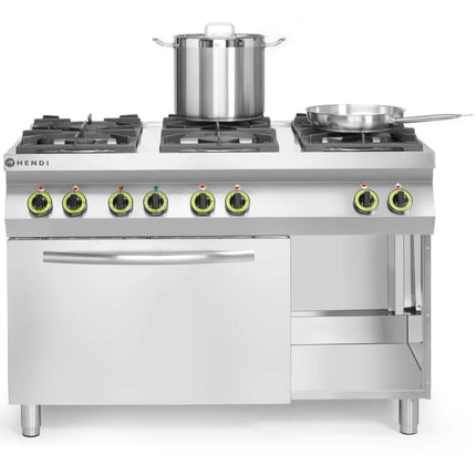 Hendi Gas Kitchen 6 burners with electric oven GN1/1 Kitchen Line – image 4
