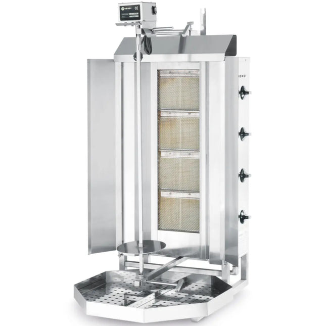 Hendi Gas oven toasting gyros kebab with heat shield Profi Line