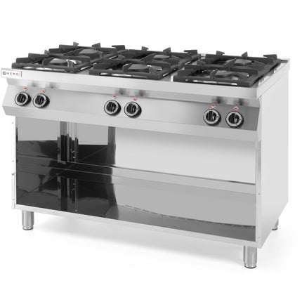Gas kitchen freestanding on the basis of a steel 6-burner width 120cm