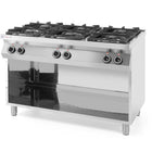Gas kitchen freestanding on the basis of a steel 6-burner width 120cm