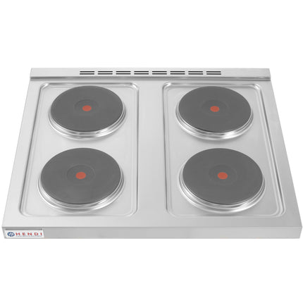 Electric kitchen freestanding on the basis of steel 4 x 2.6kW width 80cm