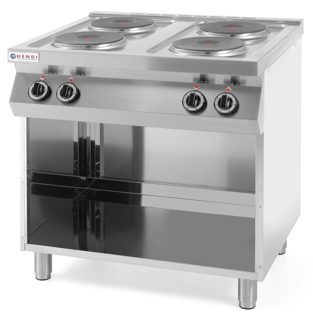 Electric kitchen freestanding on the basis of steel 4 x 2.6kW width 80cm