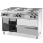Electric kitchen freestanding on steel basis 6 x 2.6kW width 120cm