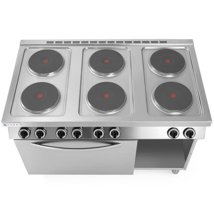 Electric kitchen 6 x 2.6kW with oven GN1/1 3kW 120cm