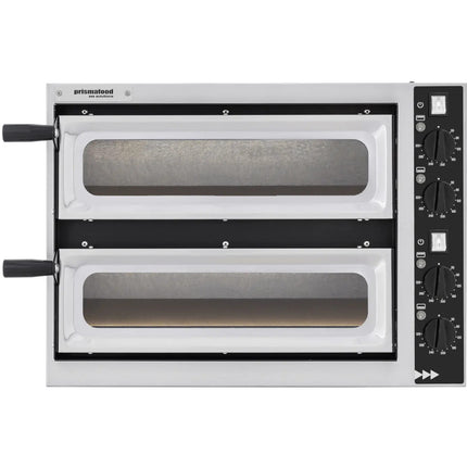 Double Pizza stove Basic Vetro 2/40 2 pizza 2400W - Hendi 226674