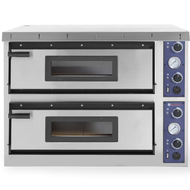 Hendi Electric pizza oven dual-chamber XL PLUS 44 12kW 8 pizza wed. 35cm