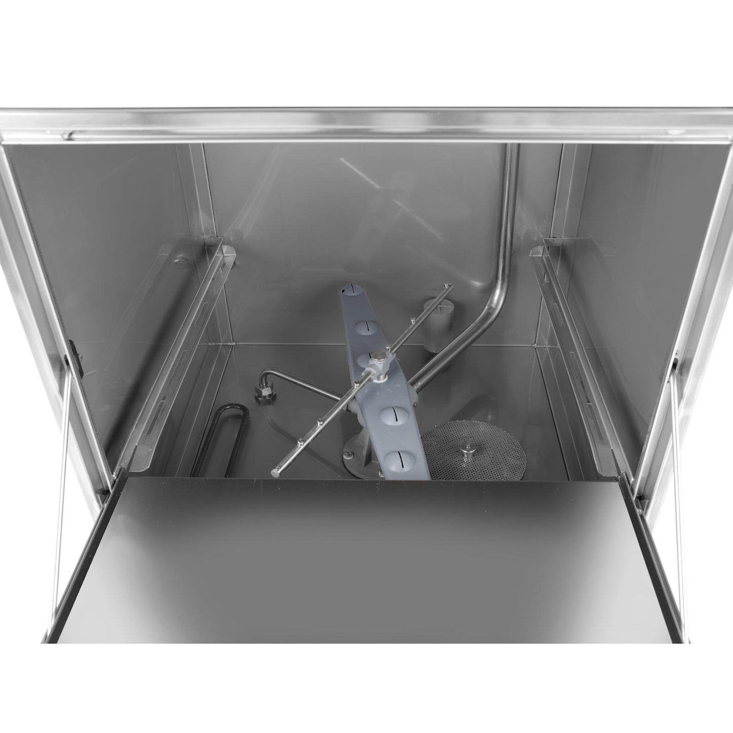 Hendi Bar dishwasher fast and economical + dispenser + drain pump basket 50x50cm 230V – image 4