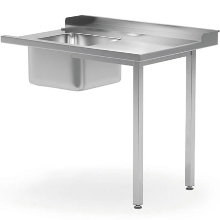 Hendi Dishwasher loading table with sink 1200 x 700 x 850 mm - RIGHT
