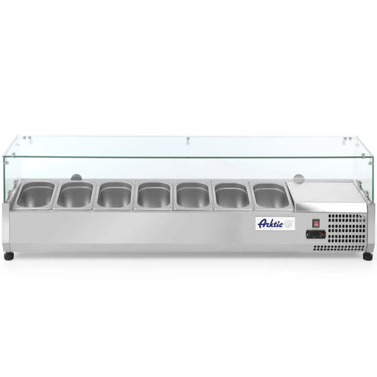 ARKTIC Refrigeration supply glazed with site 7 x GN 1/4