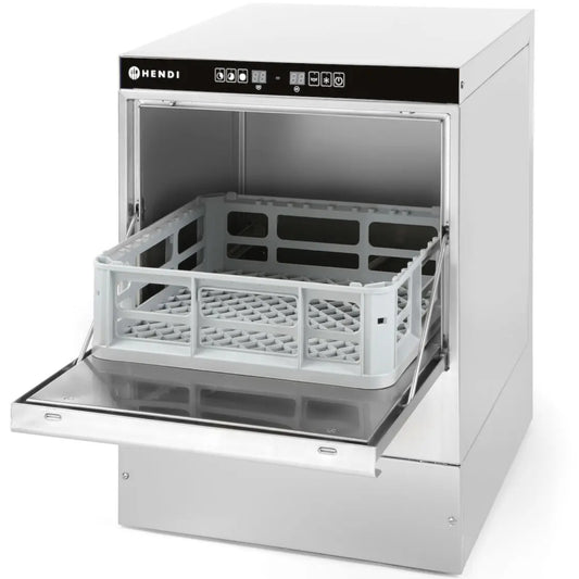 Hendi Bar glass dishwasher, fast and economical + basket dispenser 40x40cm 230V