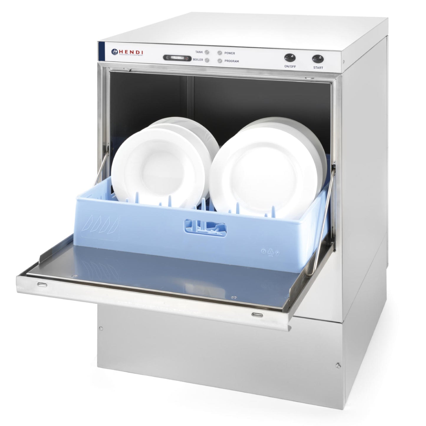 Hendi Bar dishwasher fast and economical + basket dispenser 50x50cm 400V – image 2