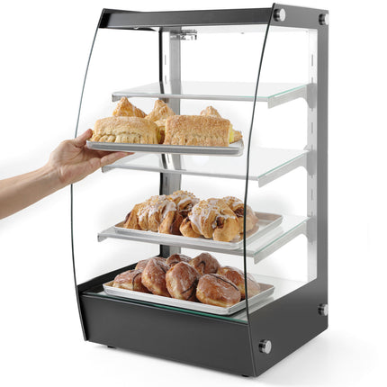 Hendi Neutral self-service display cabinet for presenting and serving food, LED, width 415mm – image 3