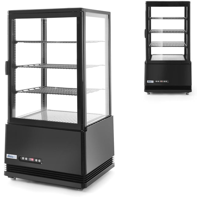 ARKTIC Refrigerated Cupcake Site 3 shelves 68L LED - black
