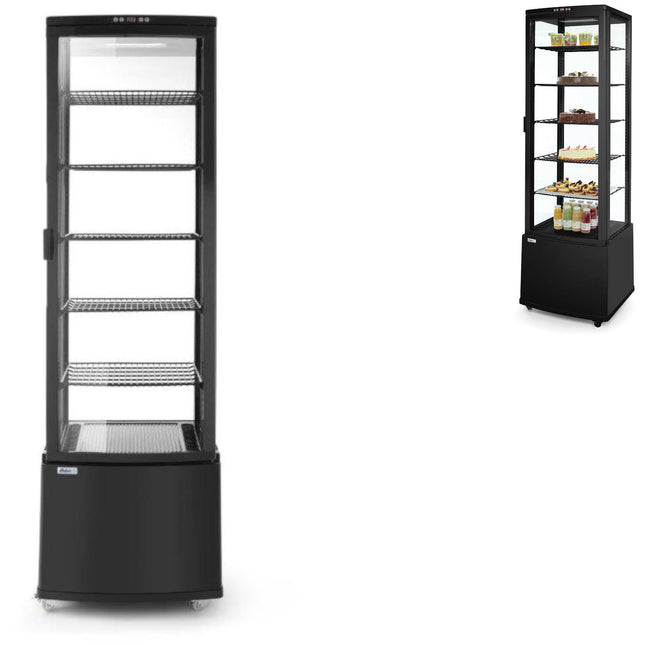 ARKTIC Refrigeration site for wheeled confectionery 5 shelves 280L LED - black