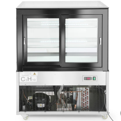ARKTIC Refrigerated glass display cabinet, 2 shelves, 300 l, 480 W – image 3