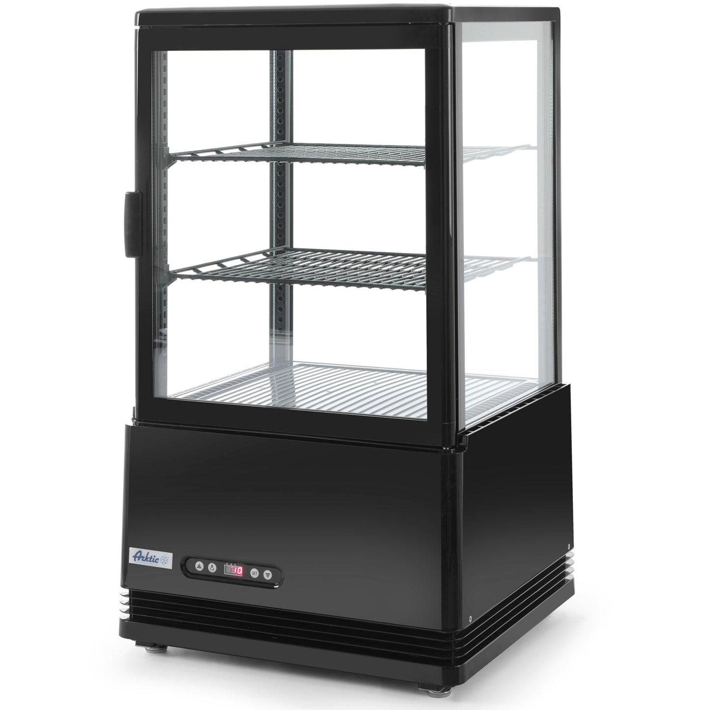 ARKTIC Adjustable glass refrigerated display cabinet 58L 2 shelves black ARKTIC Hendi 233627 – image 2