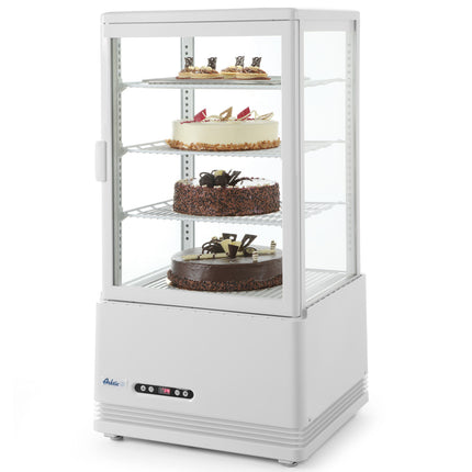 Refrigeration site glazed adjustable 68L 3 shelves white ARKTIC Hendi 233634
