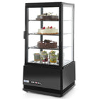 Refrigerated Windows glazed adjustable 78L 3 shelves black ARTIC Hendi 233658