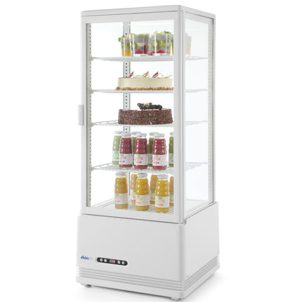 Refrigeration site glazed 98L 4 shelves white ARCTIC Hendi 233665